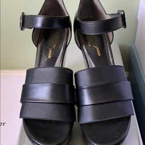 Robert Clergerie black Dolbert wedges